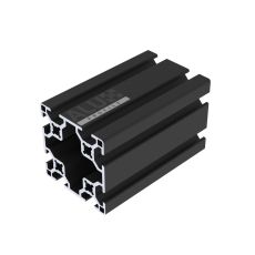 Alux Profilé Aluminium 6060 60x60mm rainure en T 8 mm Anodisé Noir