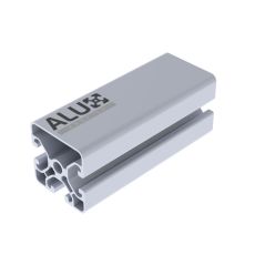 Alux Profilé Aluminium 4040 3T 40x40mm Profil à Rainure en T x3 8mm Anodisé Argent
