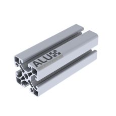 Alux Profilé Aluminium 4040 40x40mm Profil à Rainure en T 8mm Anodisé Argent