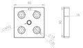 base aluminium structure modulaire