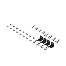 Kit de fixation universel noir pour simulateur Kit de fixation universel noir pour simulateur