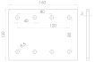 Plaque de connexion 120x160 8 trous
