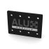 Plaque de connexion 120x160 noire 8 trous