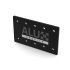 Plaque de connexion 120x200 noire 10 trous