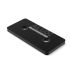 Plaque de connexion 45x90 noire 2 trous