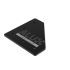 Plaque de connexion L 135x135 noire 5 trous