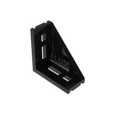 Équerre d’angle 3060 noire