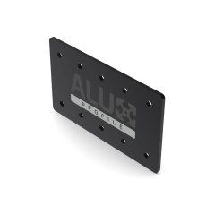 Plaque de connexion 120x200 noire – 10 trous